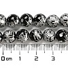 Natural Black Agate Beads Strands G-C077-8mm-3B-2