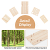 20Pcs 5 Styles Wooden Earring Organizer Boards EDIS-NB0001-07-4