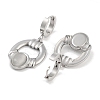 Ring 304 Stainless Steel Dangle Earrings EJEW-L283-083P-2