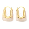 Brass Resin Hoop Earrings EJEW-P333-11B-G01-4