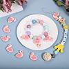 10Pcs Cartoon Flamingo Silicone Beads JX703A-6