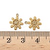 304 Stainless Steel Rhinestone Pendants Ion Plating(IP) STAS-V015-21G-3
