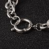 Tarnish Resistant 304 Stainless Steel Cable Chain Bracelets BJEW-H477-03-3