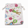 Polycotton(Polyester Cotton) Packing Pouches Drawstring Bags LS-ABAG-T006-A03-2