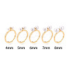 Brass Micro Pave Cubic Zirconia Cup Peg Ring Settings LS-KK-T076-07G-4