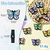 12Pcs 6 Styles Butterfly Food Grade Eco-Friendly Silicone Beads SIL-CJ0001-89-2