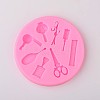 Hair Tools Design DIY Food Grade Silicone Molds LS-AJEW-L054-10-2