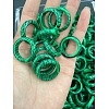 Synthetic Malachite Finger Rings WG8089A-06-1