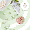 24Pcs Natural Pearl Two Sides Polished Charms PALLOY-HY00055-5