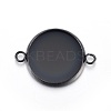 304 Stainless Steel Cabochon Connector Settings STAS-L211-04D-B-1