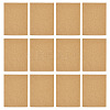 12Pcs Kraft Cotton Filled Cardboard Paper Jewelry Set Boxes CBOX-TA0001-16-2