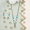 100Pcs Tibetan Style Alloy Charms FIND-SC0012-39AB-4
