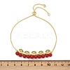 Brass Micro Pave Cubic Zirconia Slider Bracelets BJEW-Z126-01G-5