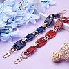 2Pcs 2 Colors Acrylic Curb Chain Bag Strap FIND-GN0001-29-5