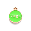 Alloy Enamel Pendants ENAM-S124-01B-06B-3