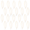 BENECREAT 20Pcs Brass Spiral Oval Dangle Earrings EJEW-BC0001-11-1