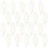 20Pcs Brass Spiral Oval Dangle Earrings EJEW-BC0001-11-1