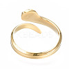 304 Stainless Steel Snake Wrap Open Cuff Ring for Women RJEW-T023-78G-2