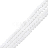 2 Strands Natural White Jade Beads Strands G-DC0001-49-1