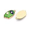 304 Stainless Steel Enamel Pendants X1-STAS-T068-06-2