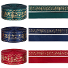   36 Yards 3 Colors Laser Style Polyester Satin Ribbons OCOR-PH0002-41-1