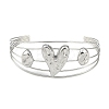 Non-Tarnish 304 Stainless Steel Hollow Open Cuff Bangles BJEW-Q348-03P-08-2