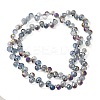 Electroplate Glass Beads Strands EGLA-D030-17S-2