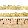 Natural Gold Rutilated Quartz Beads Strands G-K395-A09-01-5