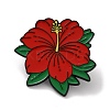 Hawaii Hibiscus Flower Enamel Pins JEWB-Z048-05EB-03-1