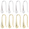 20 Pairs 2 Colors Rack Plating Brass Earring Hooks KK-SC0006-58-1