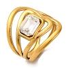 304 Stainless Steel Rhinestone Solitaire Ring RJEW-Q822-14G-03-1