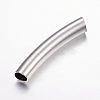 Tarnish Resistant 304 Stainless Steel Curved Tube Beads LS-STAS-P128-01-2