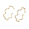 Wavy C-Shaped 304 Stainless Steel Stud Earrings EJEW-A129-02G-2
