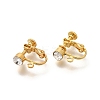 Brass Clip-on Earring Settings STAS-F311-12G-1