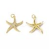 Brass Micro Pave Cubic Zirconia Pendants KK-E068-VB308-1