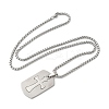 201 Stainless Steel Pendant Necklaces NJEW-D307-02P-B-2
