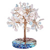 Natural Gemstone Chips Tree of Life Decorations PW-WG52040-06-1