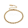 4MM 304 Stainless Steel Heart Link Chain Bracelets for Women BJEW-G759-07G-2