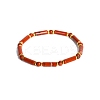 Natural Red Jasper Bead Stretch Bracelets PW-WG50993-15-1