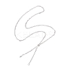 2.5MM 304 Stainless Steel Paperclip Chain Slider Necklace Making AJEW-JB01410-1