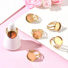 8Pcs 304 Stainless Steel Cuff Ring Settings STAS-BBC0008-13C-5