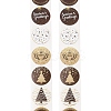 500Pcs Christmas Theme Round Stickers LS-AJEW-S090-04F-2
