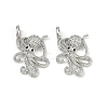 Brass Micro Pave Cubic Zirconia Pendants KK-C093-12P-1