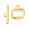 Brass Toggle Clasps KK-B121-05G-2