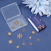 16Pcs 4 Styles Christmas Brass Micro Pave Cubic Zirconia Pendants KK-SC0006-95-6