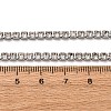 3MM 304 Stainless Steel Rhinestone Cup Chain Necklaces for Women NJEW-G175-01P-02-5