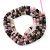 Natural Multicolor Tourmaline Beads Strands G-T141-38-2