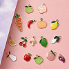 Alloy Enamel Pendants ENAM-CD0001-06-14
