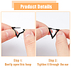 12Pcs 6 Style Stainless Steel Hoop Earrings for Women EJEW-FI0002-08-4