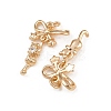 Brass Micro Pave Cubic Zirconia Pendants KK-K407-01G-2